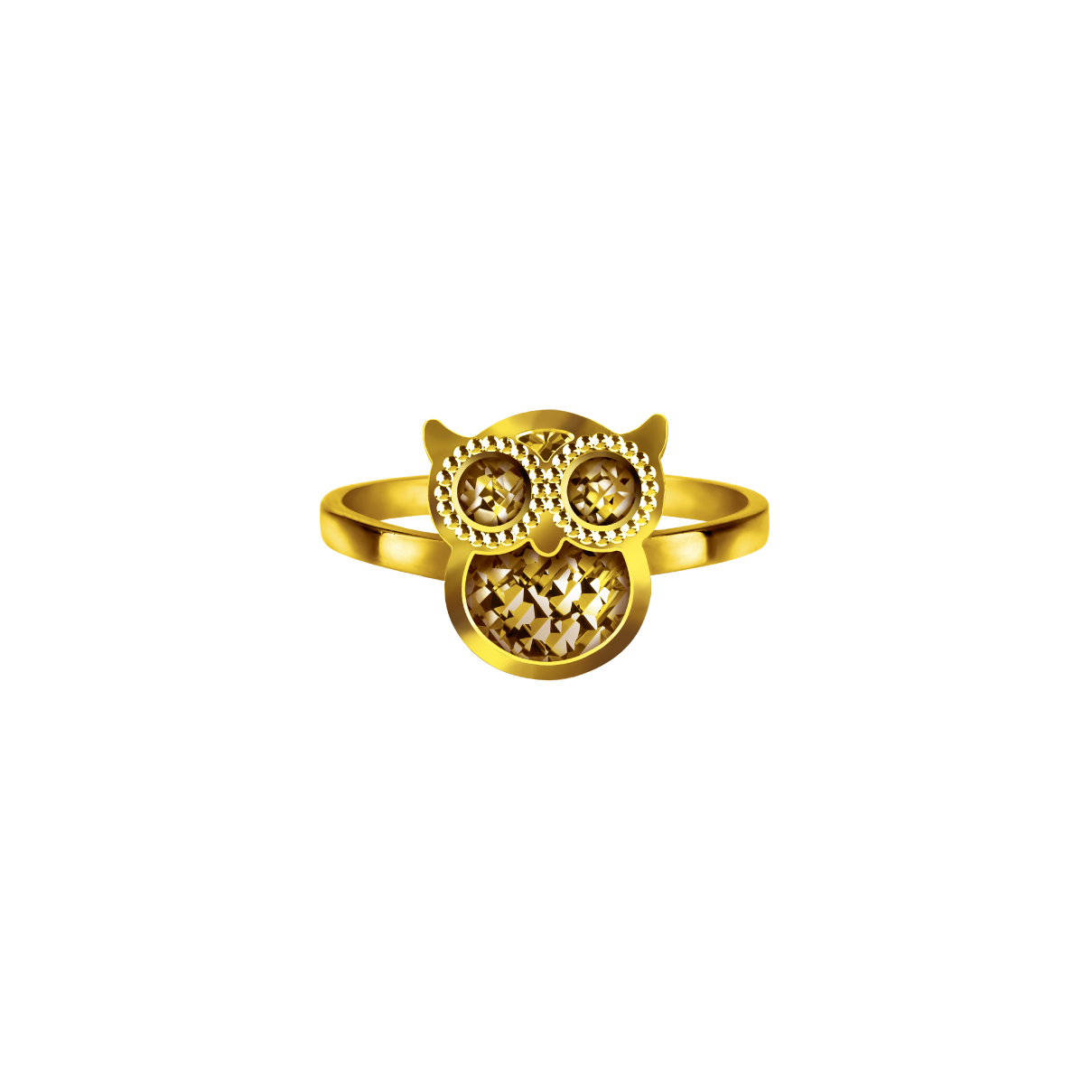 Goldstyle "Wisdom of Owl" Gold Ring