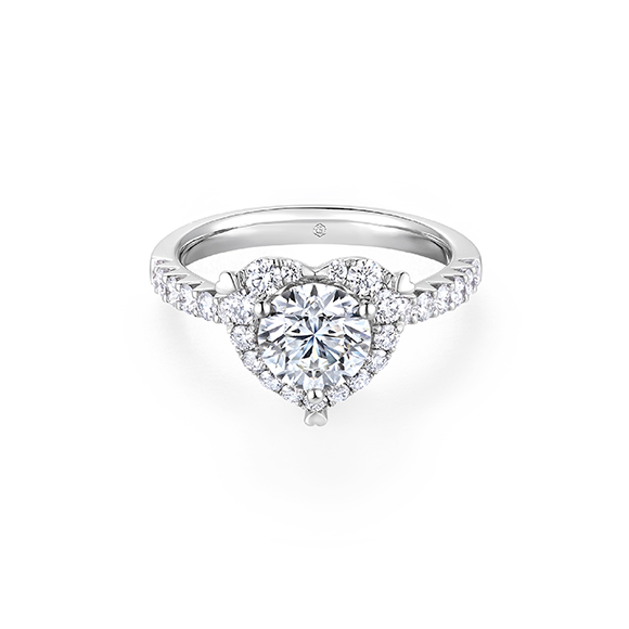 Love is Beauty Collection 18K White Gold Diamond Ring