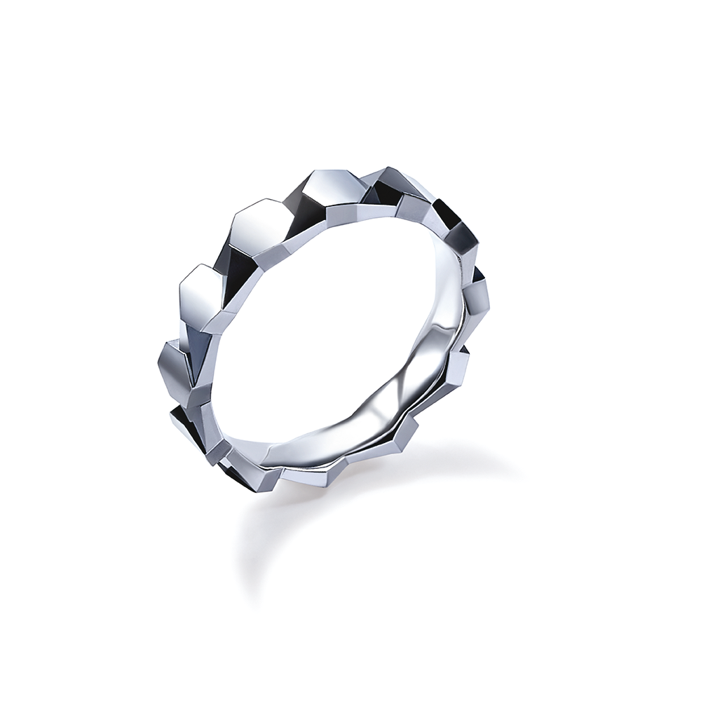 Hexicon 18K White Gold Ring 