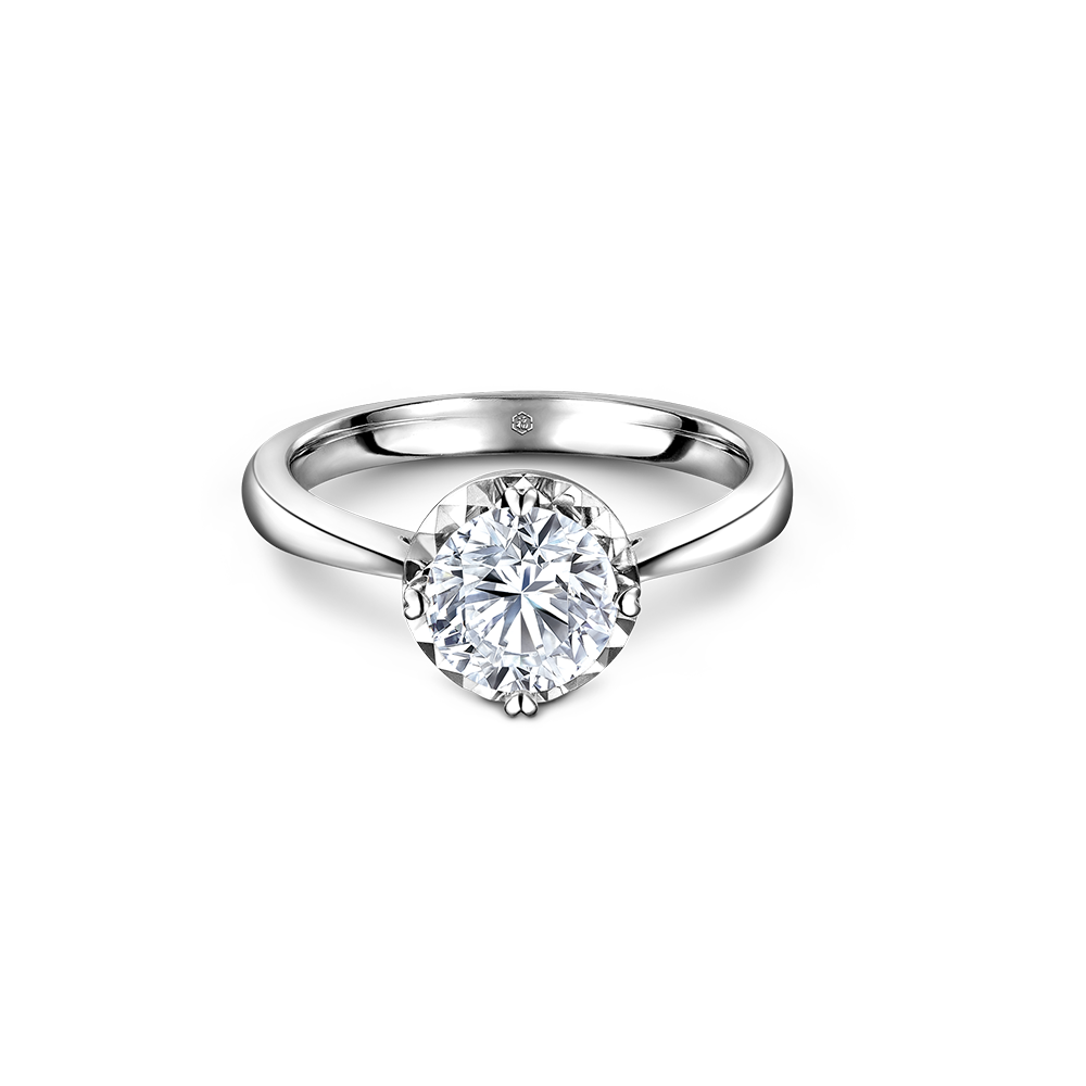 Love is Beauty Collection 18K White Gold Diamond Ring