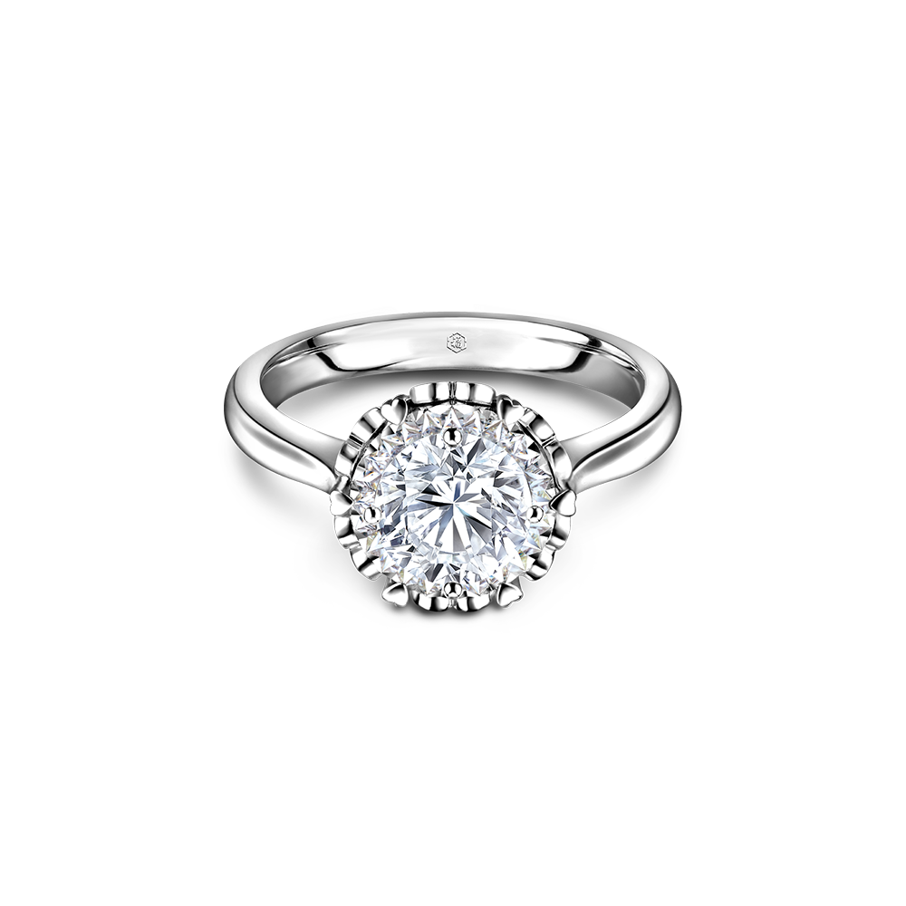 Love is Beauty Collection 18K White Gold Diamond Ring