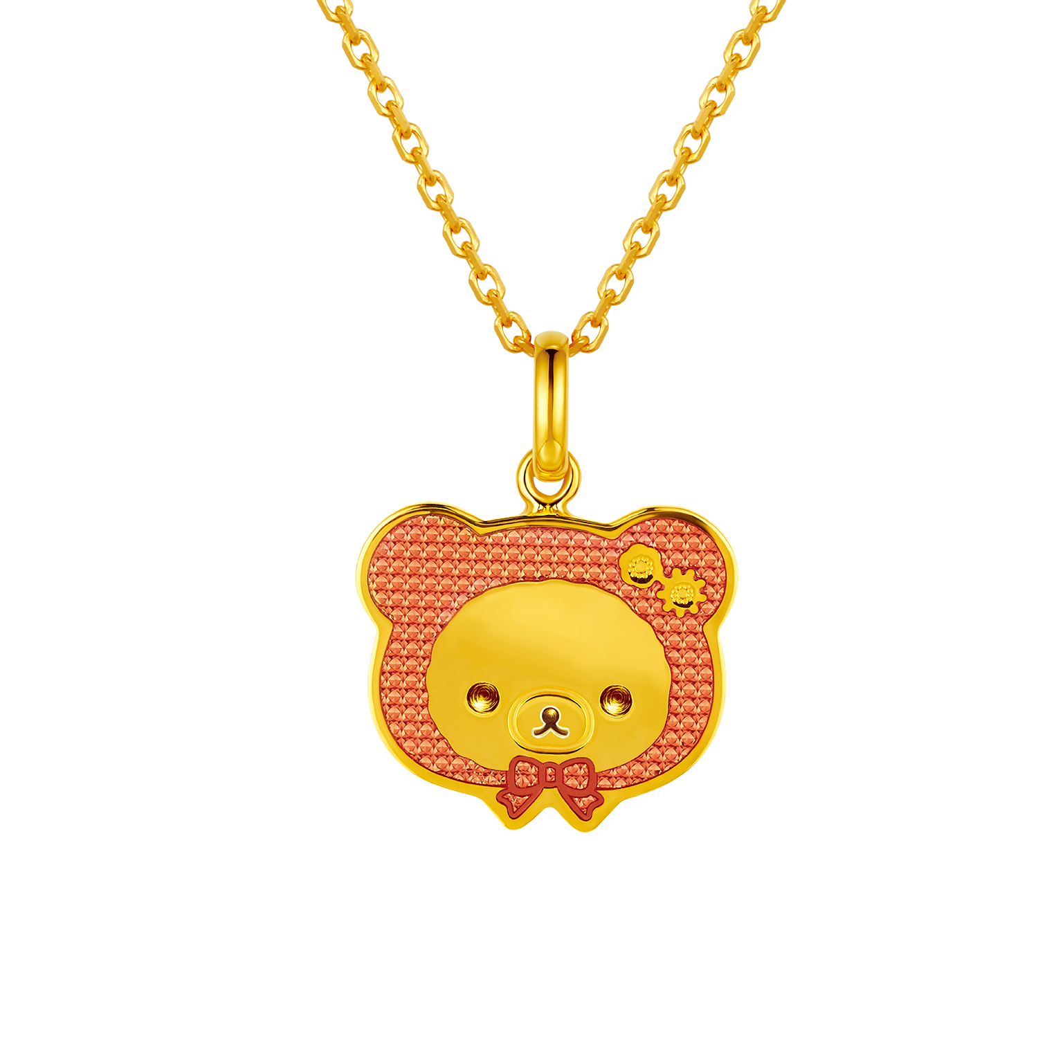 Rilakkuma™ Collection Rilakkuma™ in Little Red Riding Hood Style Goldstyle Gold Pendant