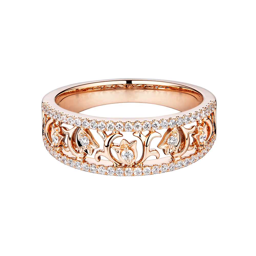 "Those Good Days" 18K Gold Diamond Ring