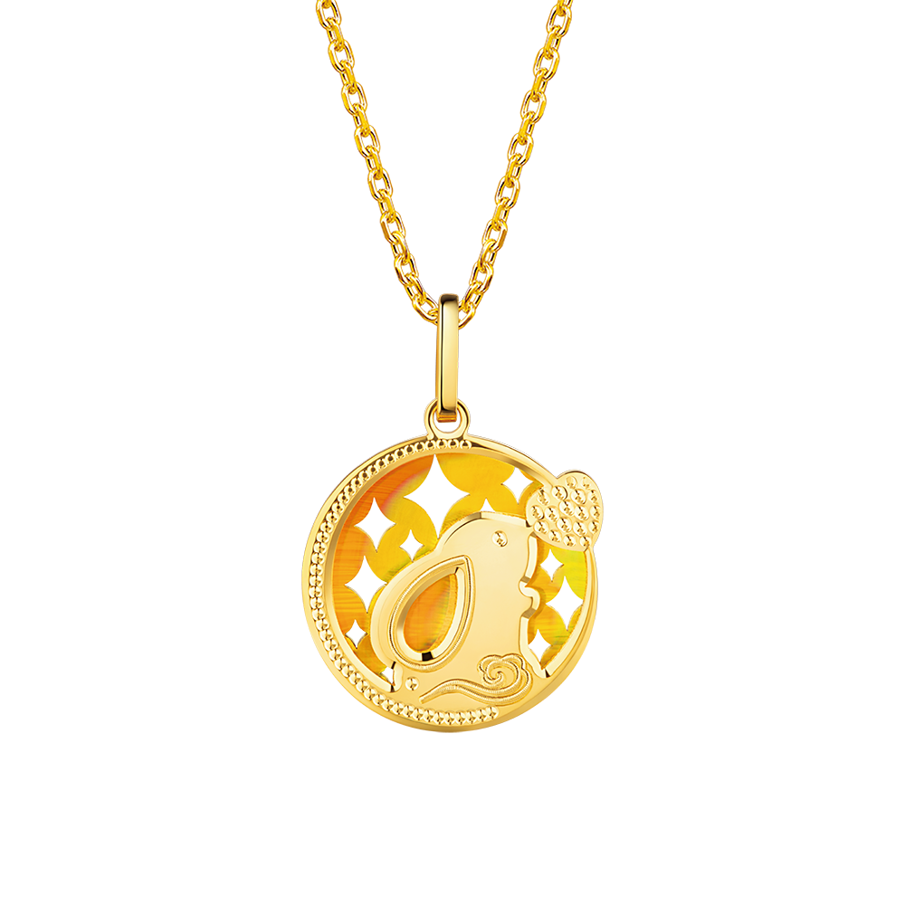 Goldstyle " Reunion Bunny " Gold Pendant