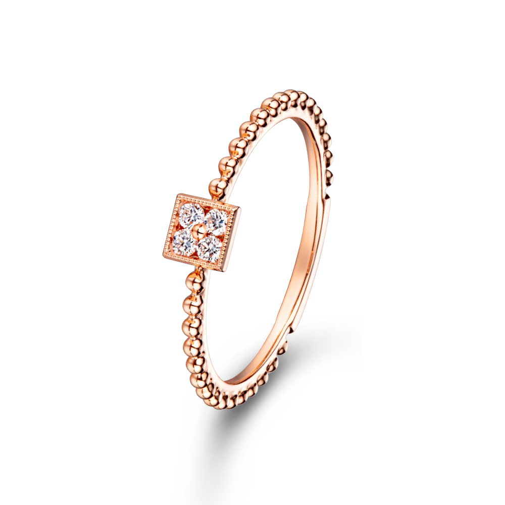 "Ring-a-Finger" 18K Gold Diamond Ring