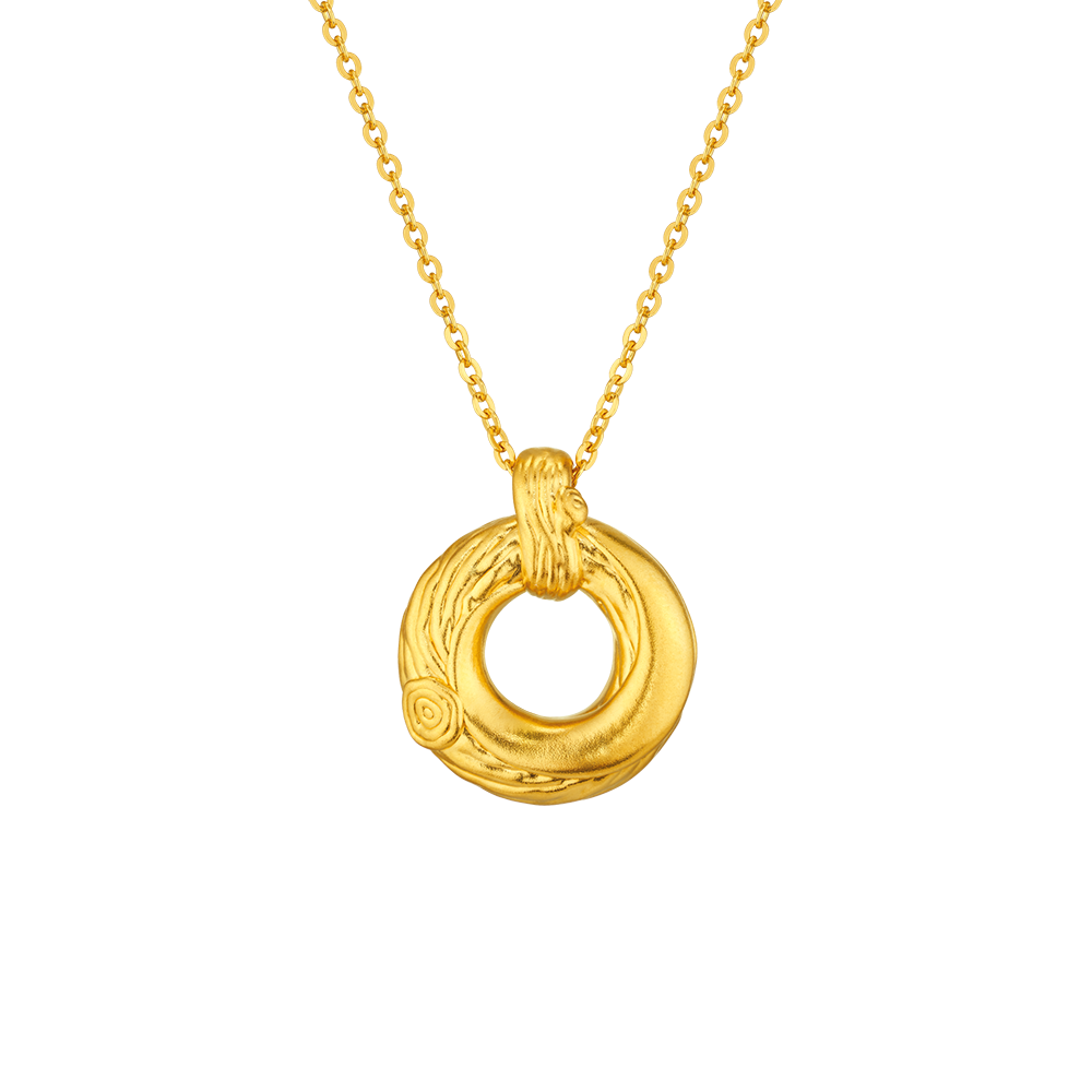 Heirloom Fortune Collection “Eternal Promise” Gold Pendant 