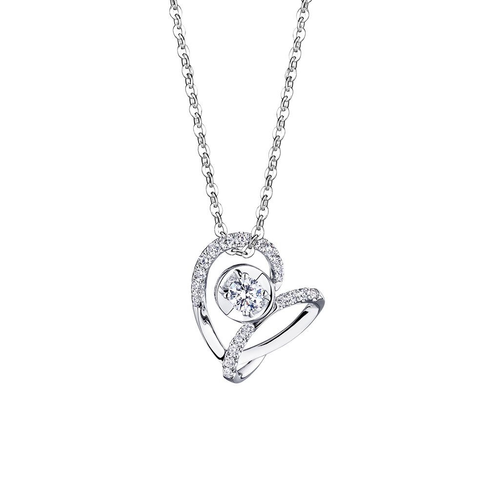 Miss V 18K Gold Diamond Pendant