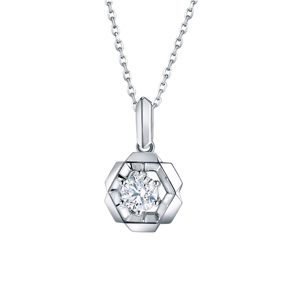 Hexicon 18K Gold Diamond Pendant(Basic Setting)