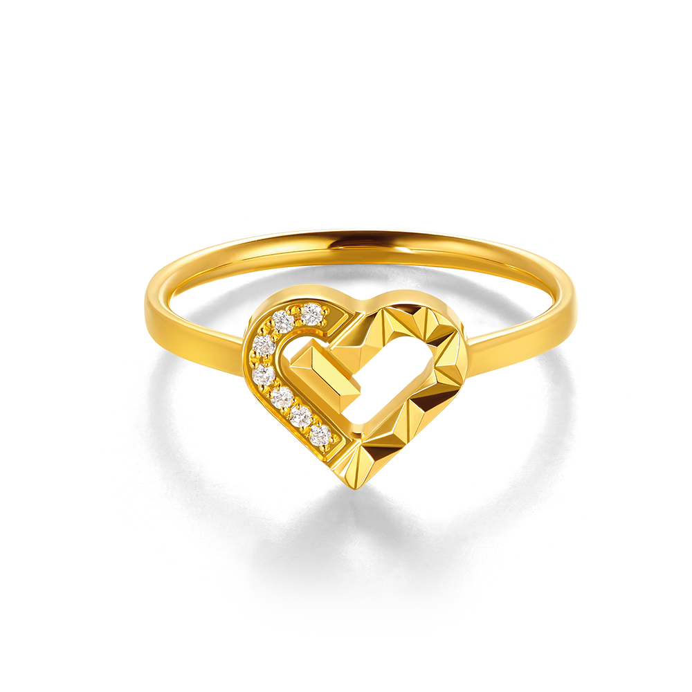 Goldstyle•X "Loving You" Gold Diamond Ring