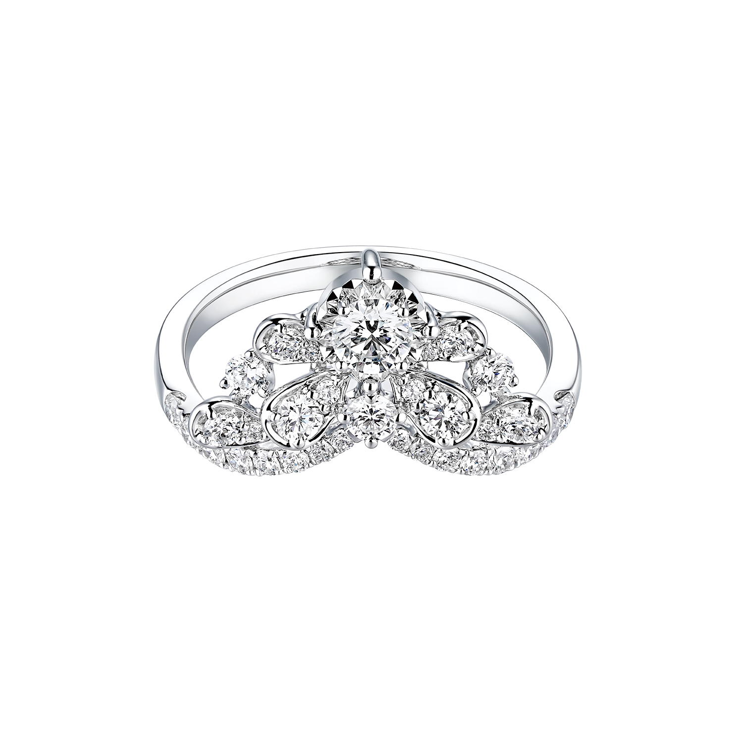 Wedding Collection "Enchanted Blossom" 18K Gold Diamond Ring